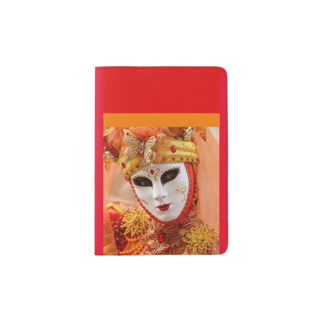 Travel Chic Carnevale Passport Holder (Front)