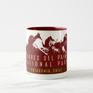 TRAVEL- Chile-Torres del Paine Two-Tone Coffee Mug