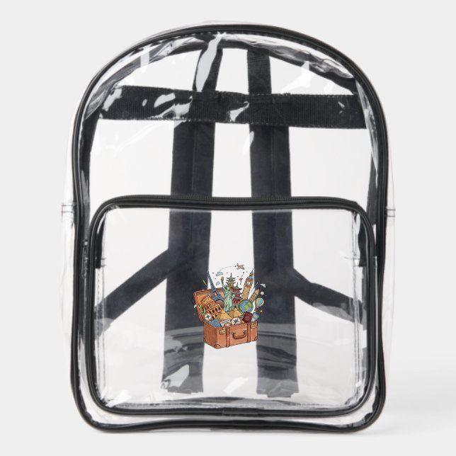 Travel Clear Backpack (Front)