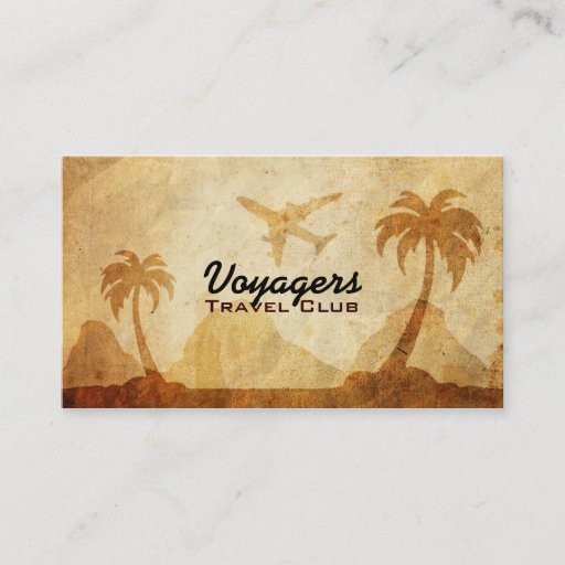 Customizable Travel Club Business Cards