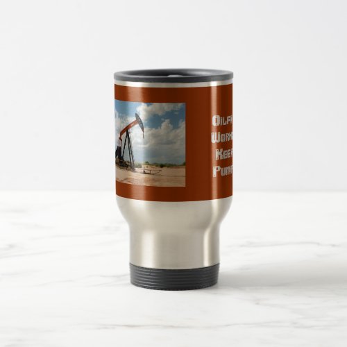 Travel coffee mug _ Pump jack