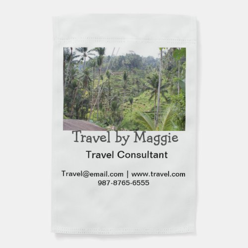 Travel consultant company add name email websphone garden flag