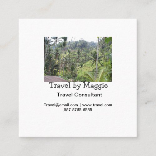 Travel consultant company add name email websphone square business card