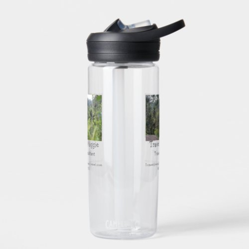 Travel consultant company add name email websphone water bottle