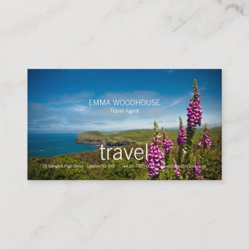 Customizable Travel - Cornwall Business Card