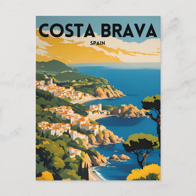 Travel Costa Brava Spain Postcard (Front)