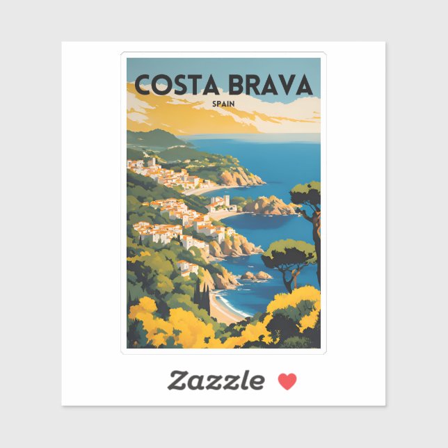 Travel Costa Brava Spain Sticker (Sheet)