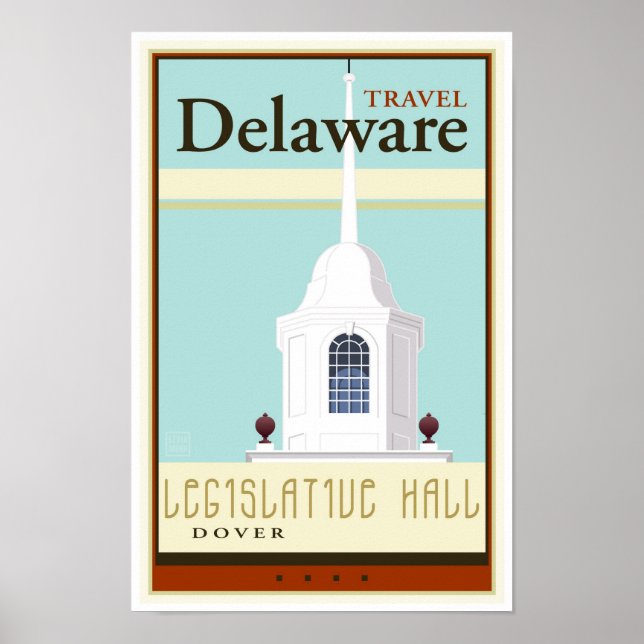 Travel Delaware Poster (Front)