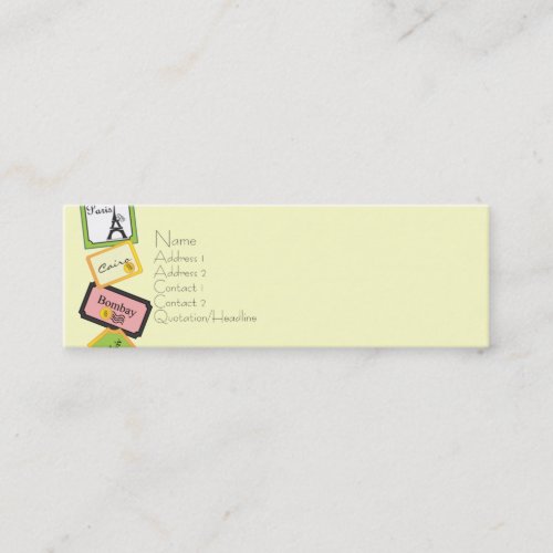 Travel Design Business Card Templates