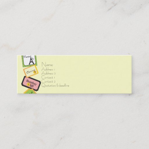 Customizable Travel Design Business Card Templates