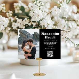 Travel Destination Photo Sharing QR Code Table Number