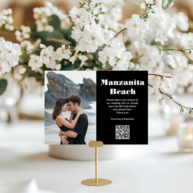 Travel Destination Photo Sharing QR Code Table Number (Creator Uploaded)