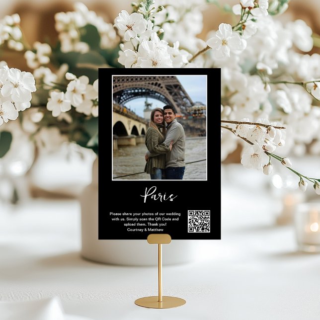 Travel Destination Photo Sharing QR Code  Table Number (Creator Uploaded)