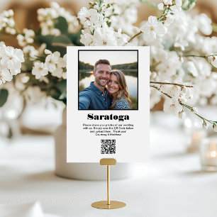 Travel Destination Photo Sharing QR Code Table Number
