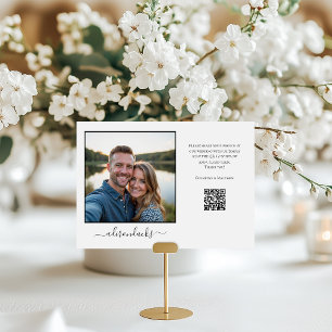 Travel Destination Photo Sharing QR Code Table Number