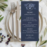 Travel Destination Wedding Navy Blue Passport  Menu<br><div class="desc">"Culinary Journeys: Navy Blue Passport Menu for Travel Destination Weddings" Elevate your destination wedding with our Navy Blue Passport Menu, an exquisite addition to your wedding reception that harmonizes perfectly with the travel-themed celebration. This menu is more than a culinary guide; it's a journey of flavors that transports your guests...</div>