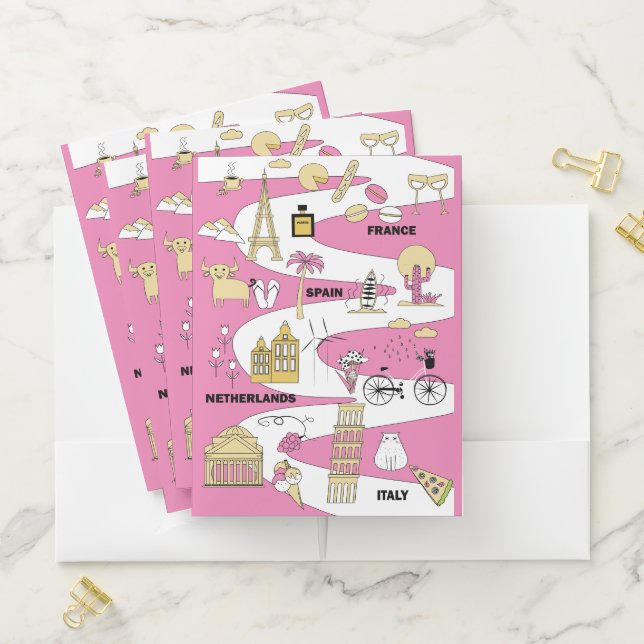 Travel Destinations  Pocket Folder (In Situ)