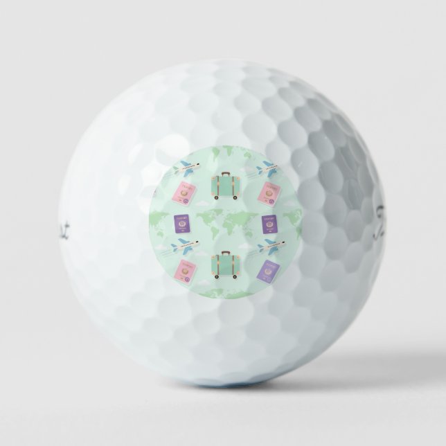 Travel Doodle Golf Balls (Front)