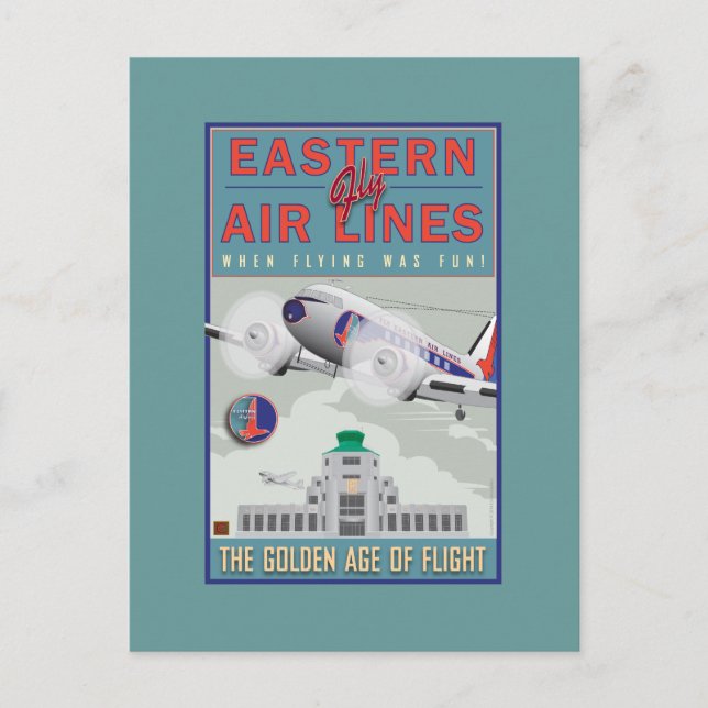 TRAVEL-Eastern Air Lines- Postcard (Front)