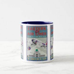 TRAVEL-Eastern Air Lines Two-Tone Coffee Mug