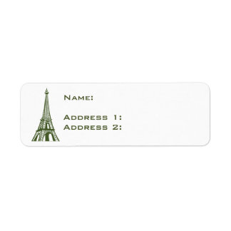 Travel Europe Eiffel Tower Label
