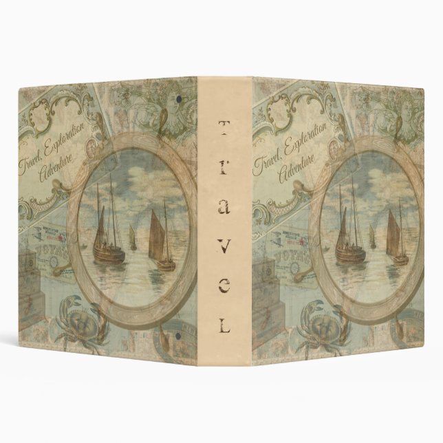Travel Exploration Adventure 3 Ring Binder (Background)