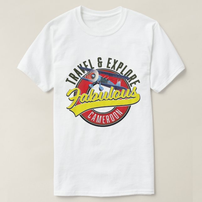 Travel & Explore Fabulous Cameroon logo T-Shirt (Design Front)