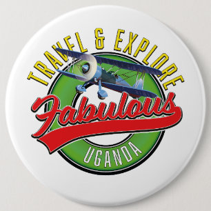 Travel Explore Fabulous Uganda Button