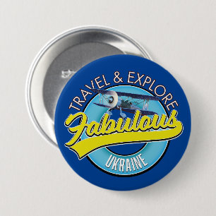 travel explore fabulous Ukraine logo Button