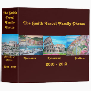 Travel Family Photo Album 3 Ring Binder