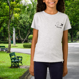 Travel Family Vacation Airplane & Custom Location T-Shirt