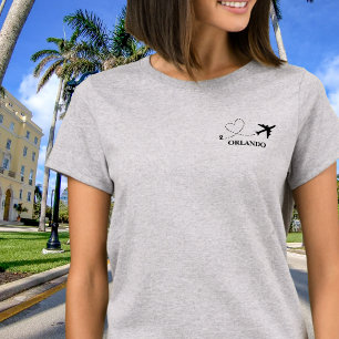 Travel Family Vacation Airplane & Custom Location T-Shirt