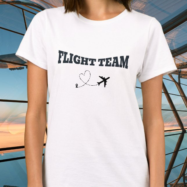 Travel Family Vacation Black Flight Team Airplane T-Shirt (Creator Uploaded)