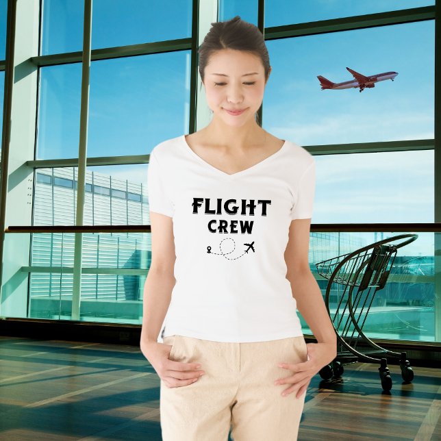 Travel Flight Crew Airplane Flying Modern Vacation T-Shirt (Creator Uploaded)