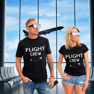 Travel Flight Crew Airplane Flying Modern Vacation T-Shirt