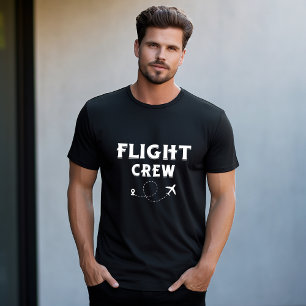 Travel Flight Crew Airplane Flying Modern Vacation T-Shirt
