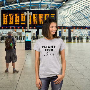 Travel Flight Crew Airplane Flying Modern Vacation T-Shirt