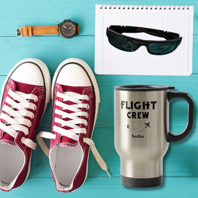 Travel Flight Crew Airplane Flying Modern Vacation Travel Mug (Creator Uploaded)