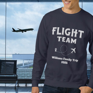 Travel Flight Team Family Vacation Bachelorette Sweatshirt