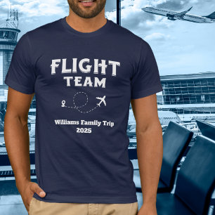 Travel Flight Team Family Vacation Bachelorette T-Shirt