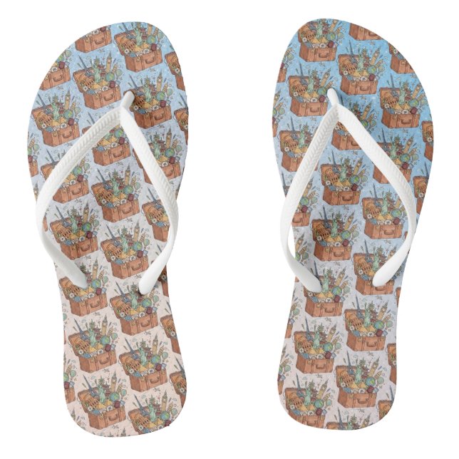 Travel Flip Flops (Footbed)