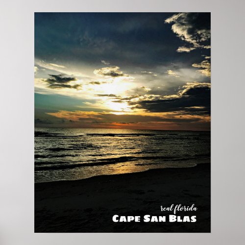 Travel  Florida Cape San Blas Sunset Poster