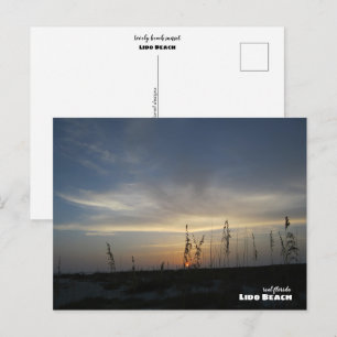 Travel Florida - Lido Beach Sunset Postcard