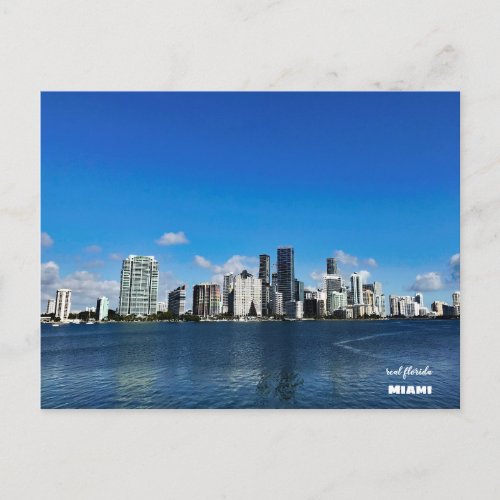 Travel  Florida _ Miami Skyline Postcard