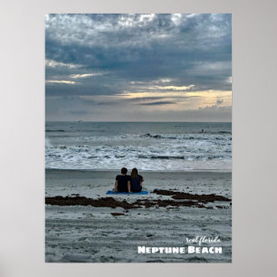 Travel Florida - Neptune Beach Sunrise Poster