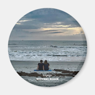 Travel   Florida - Neptune Beach Sunrise Together Magnet