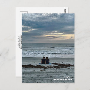 Travel   Florida - Neptune Beach Sunrise Together Postcard