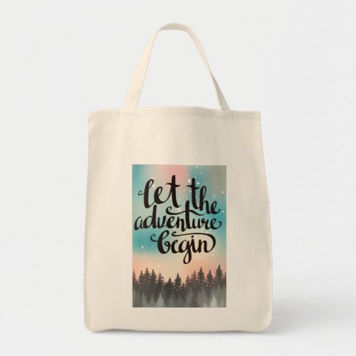 Travel Forest Trees Adventure Begins  Tote Bag