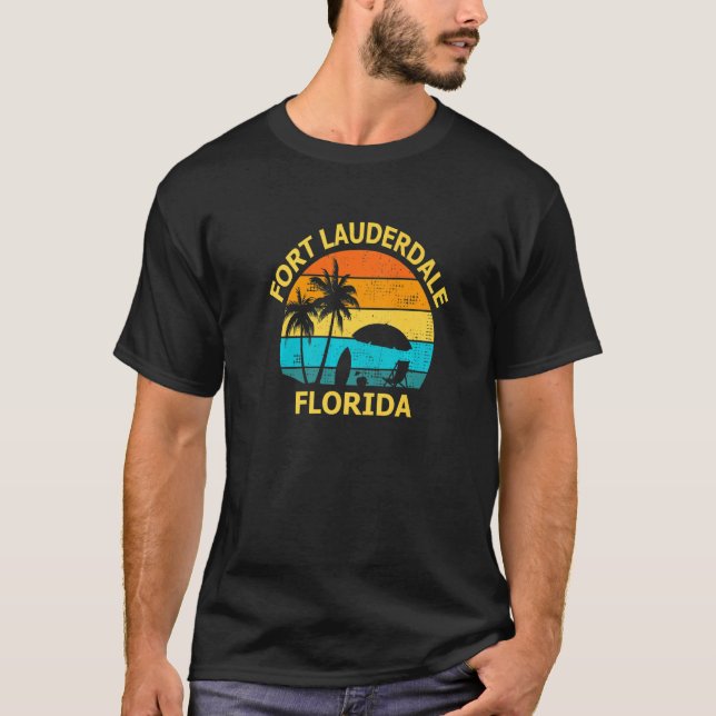 Travel Fort Lauderdale Florida Vacation Souvenir T-Shirt (Front)