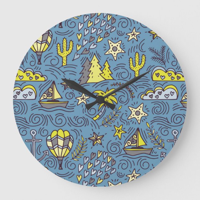 Travel Fun Large Clock (Front)